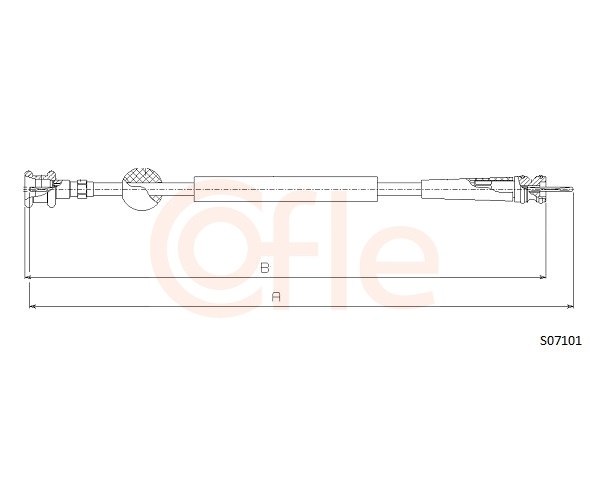 Alberino flessibile tachimetro - S07101 COFLE