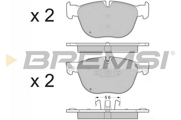 Kit pastiglie freno, Freno a disco - BP3371CE BREMSI