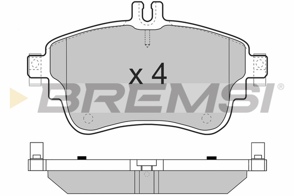 Brake Pad Set, disc brake - BP3497CE BREMSI