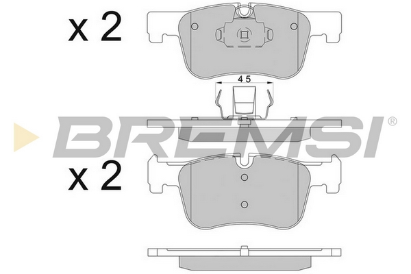 Brake Pad Set, disc brake - BP3503CE BREMSI