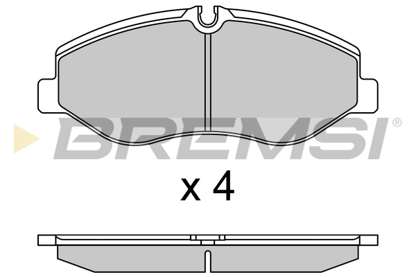 Brake Pad Set, disc brake - BP3733CE BREMSI