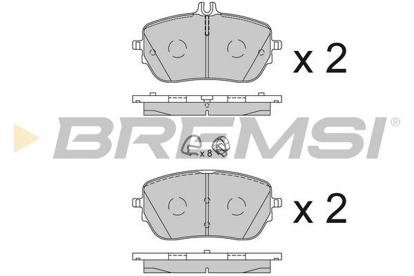 Brake Pad Set, disc brake - BP3853CE BREMSI