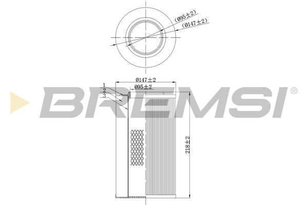 Air Filter - FA0116 BREMSI