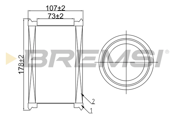 oro filtras - FA0546 BREMSI
