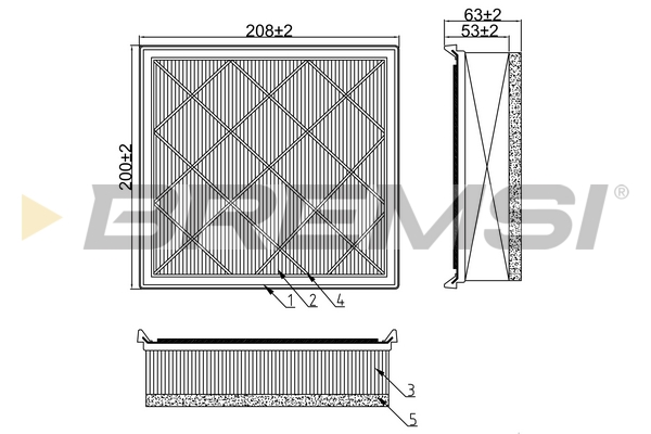 oro filtras - FA0582 BREMSI