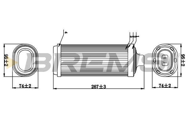 Air Filter - FA0591 BREMSI