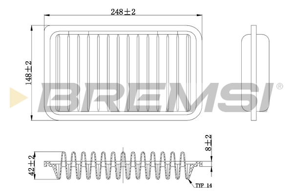 oro filtras - FA0602 BREMSI