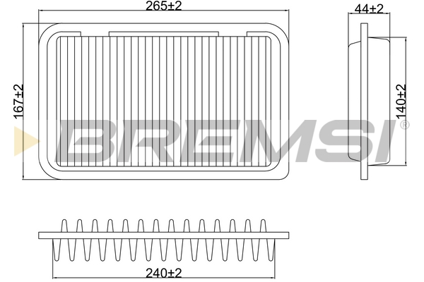 Filtro aria - FA0629 BREMSI
