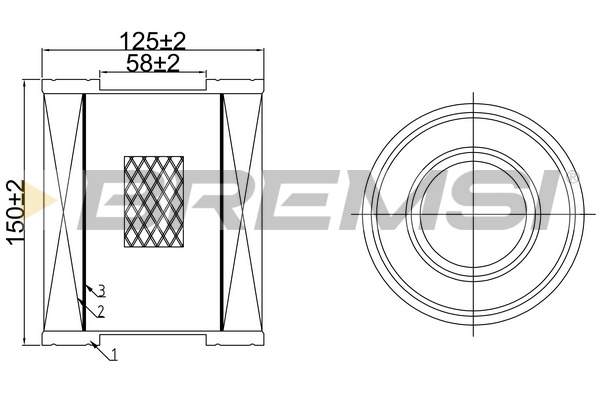 Filtro aria - FA1071 BREMSI
