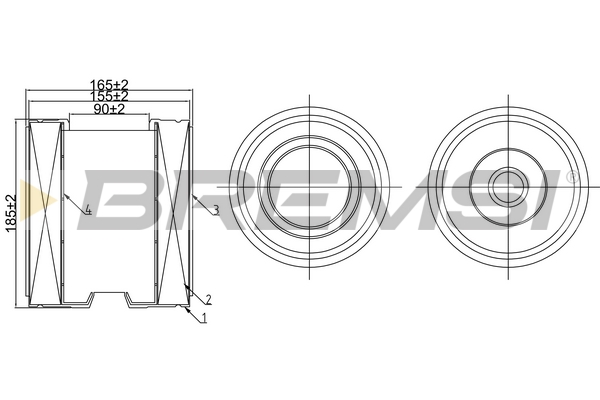 oro filtras - FA1074 BREMSI