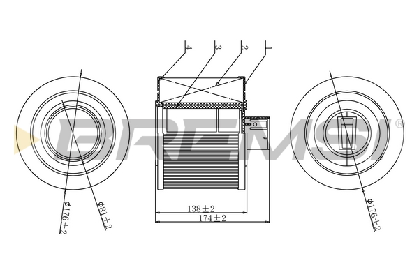 Air Filter - FA1137 BREMSI