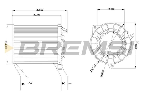 Air Filter - FA1178 BREMSI