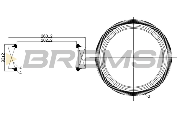 Air Filter - FA1259 BREMSI