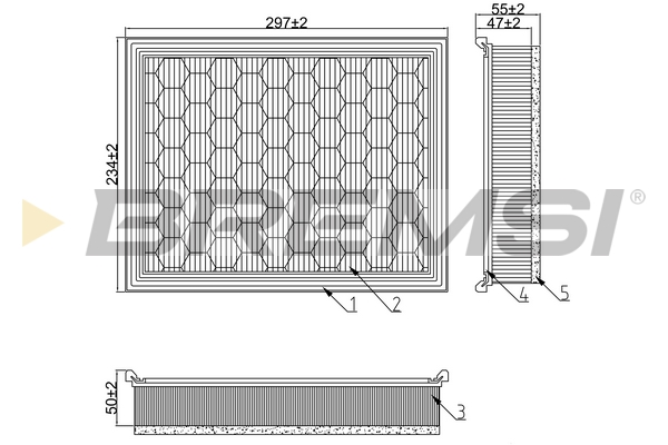 Air Filter - FA1274 BREMSI
