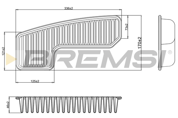 Air Filter - FA2326 BREMSI