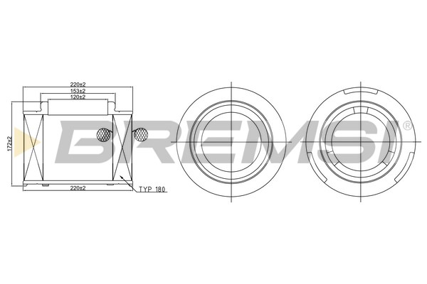 Air Filter - FA2406 BREMSI