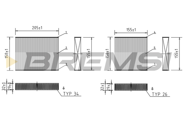 filtras, salono oras - FC0070 BREMSI
