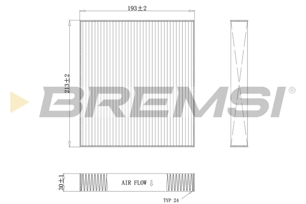 Filtro, Aria abitacolo - FC0075C BREMSI
