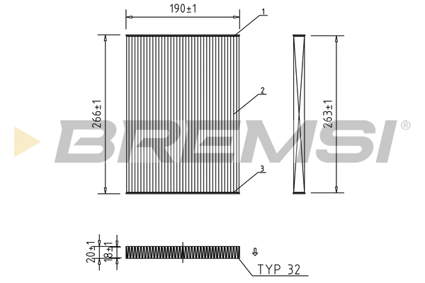 Filter, interior air - FC0076 BREMSI