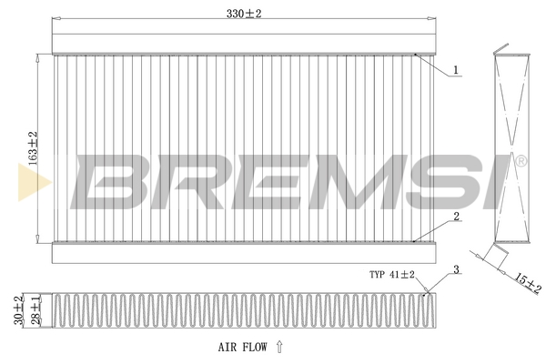 Filter, interior air - FC0090C BREMSI