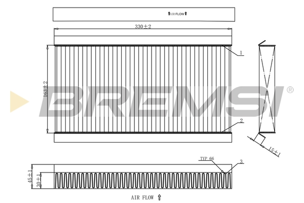 Filter, interior air - FC0090 BREMSI