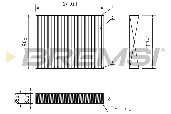 Filter, interior air - FC0092 BREMSI