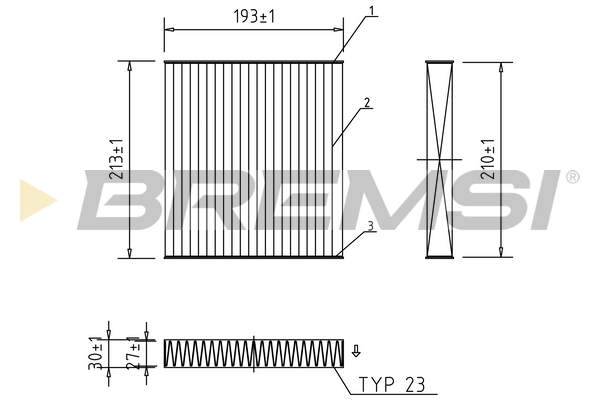 filtras, salono oras - FC0099A BREMSI