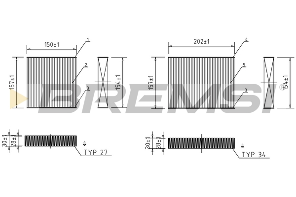Filter, interior air - FC0166 BREMSI