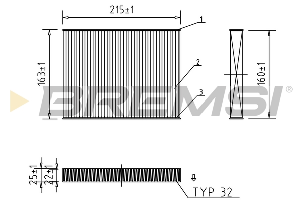 Filter, interior air - FC0187 BREMSI
