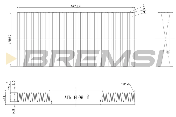 Filter, interior air - FC0403 BREMSI