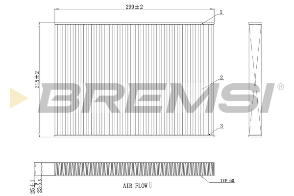 filtras, salono oras - FC0412 BREMSI