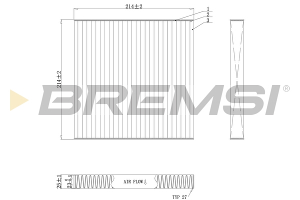 Filter, Innenraumluft - FC0439C BREMSI