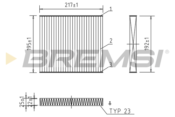 Filter, interior air - FC0441A BREMSI