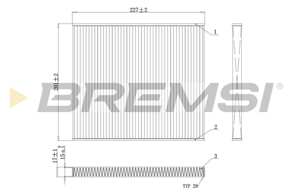 Filter, interior air - FC0447A BREMSI