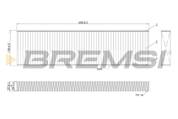 Filtro, Aria abitacolo - FC0474A BREMSI