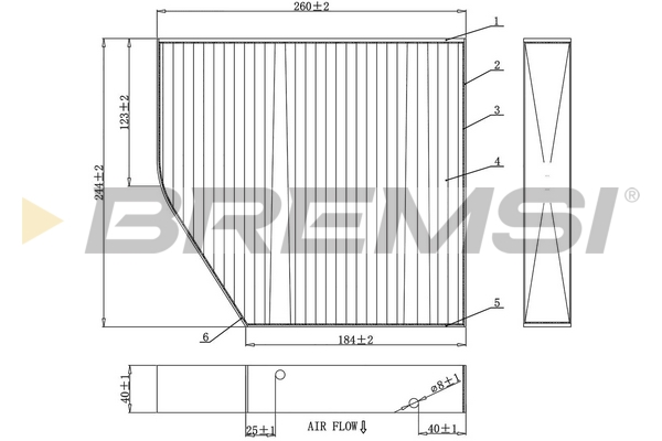 Filter, interior air - FC0875A BREMSI