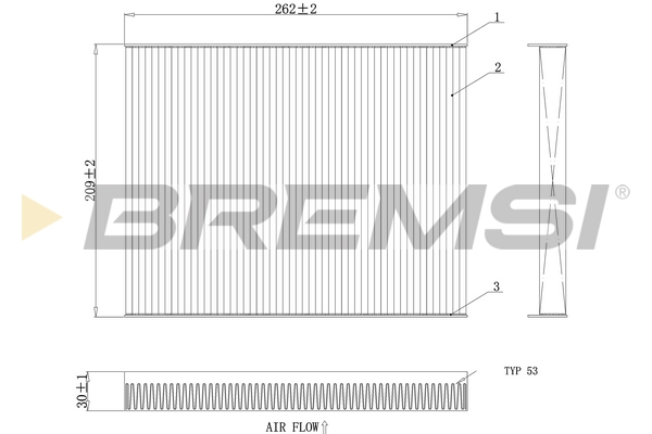 Filter, interior air - FC0880 BREMSI