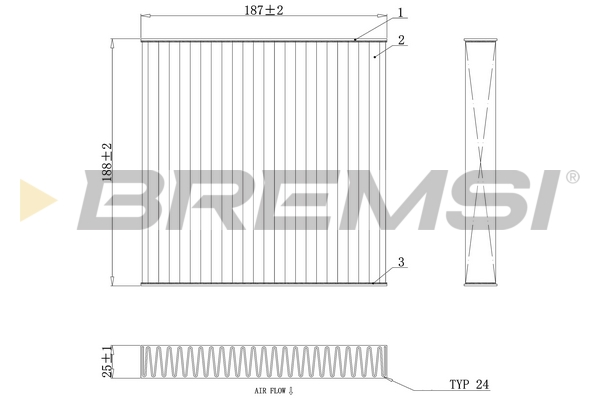 Filter, interior air - FC0892A BREMSI