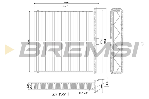 Filter, interior air - FC0896 BREMSI