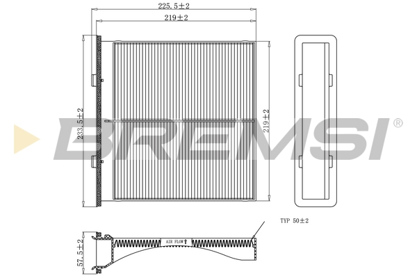 Filter, interior air - FC0904 BREMSI