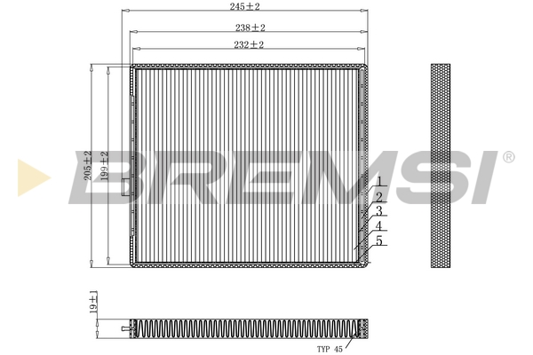 Filter, interior air - FC0916 BREMSI