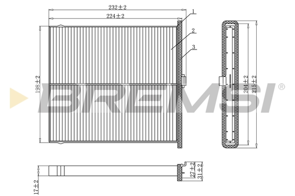 Filter, interior air - FC0919 BREMSI