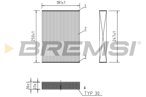 Filter, interior air - FC0927 BREMSI