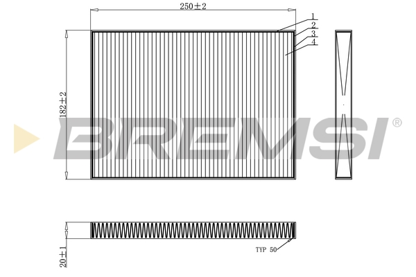 Filter, interior air - FC0936 BREMSI