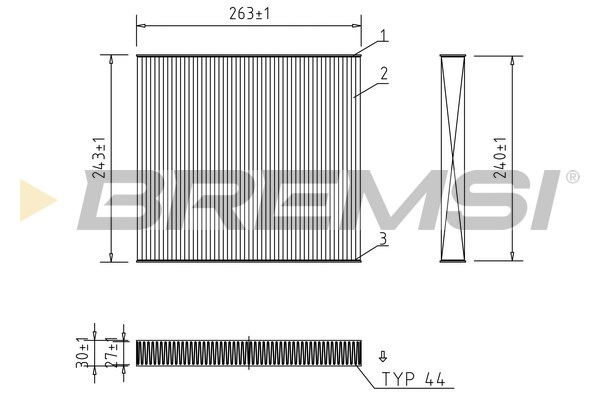 Filter, interior air - FC0941A BREMSI