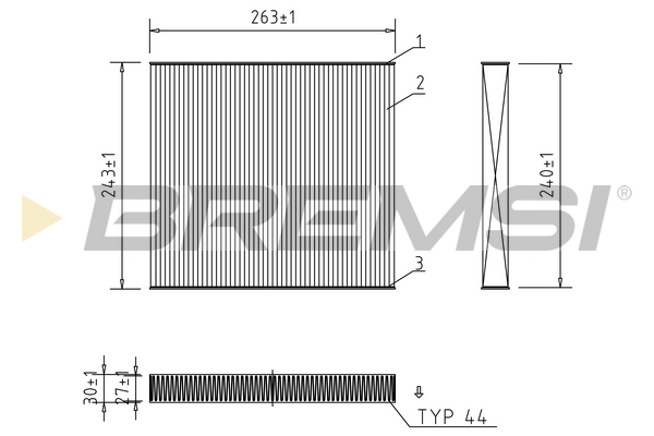 Filter, interior air - FC0941 BREMSI