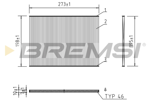 Filter, interior air - FC0944 BREMSI