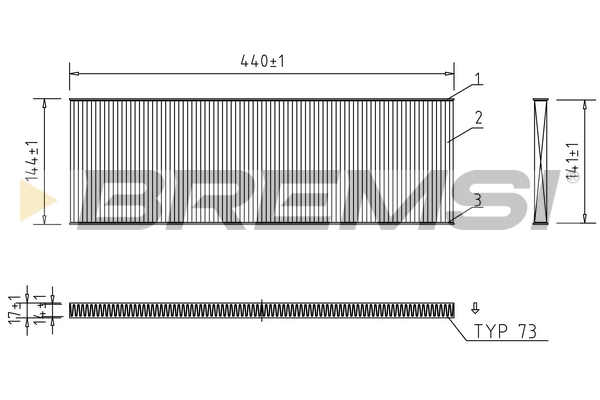 Filter, interior air - FC0967 BREMSI
