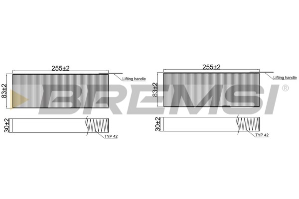 Filter, interior air - FC2481 BREMSI