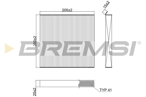 Filter, interior air - FC2623 BREMSI